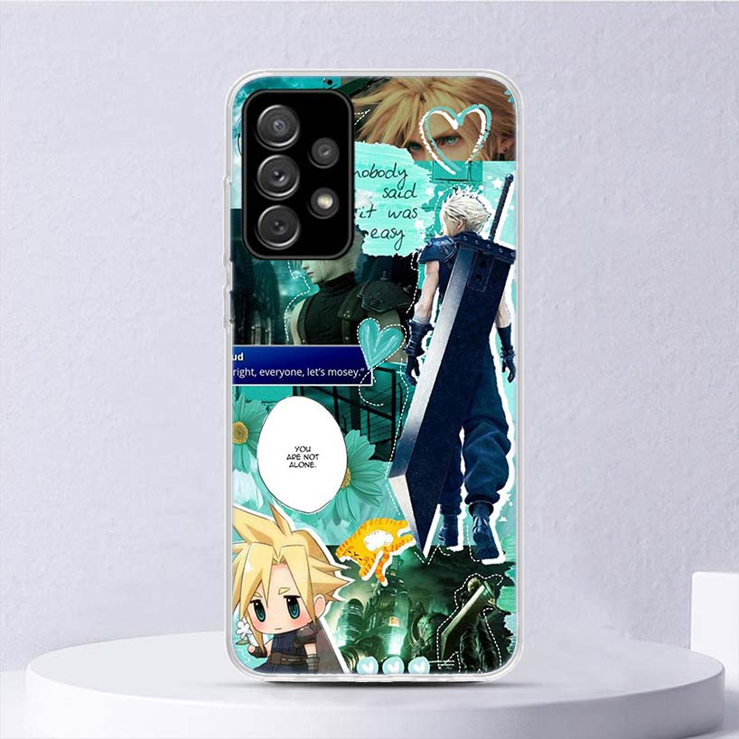 Final Fantasy Game Soft Case For Samsung Galaxy A15 A14 A13 A12 A55 A54 A53 A52 Phone Cover A35 A32 A33 A25 A23 A22 A05S A04S Ga
