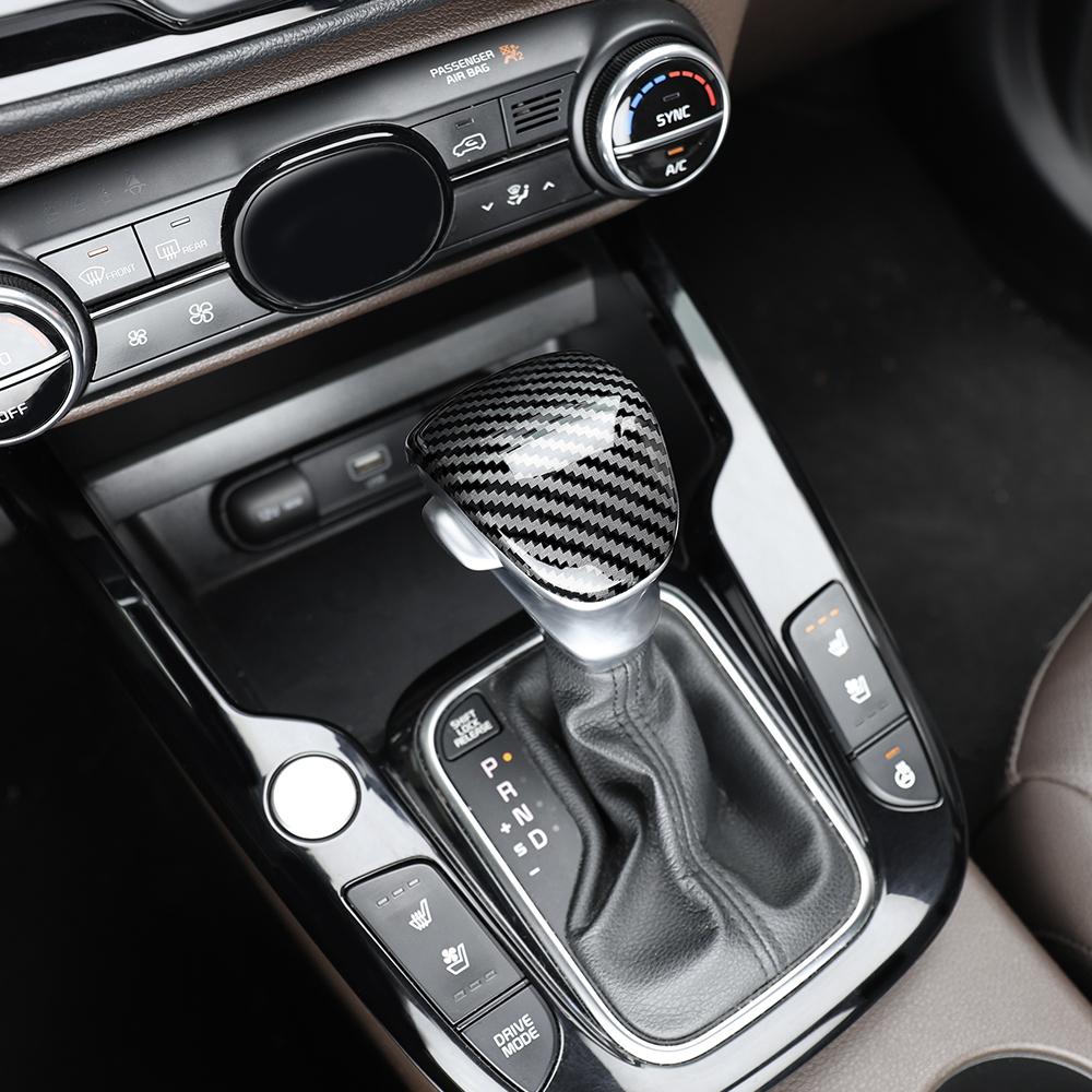 

For Kia Soul 2020-2026 Carbon Fiber Window Button Cover Car Gear Shift Cover Center Console Upper Vent Cover Storage Box LHD/RHD