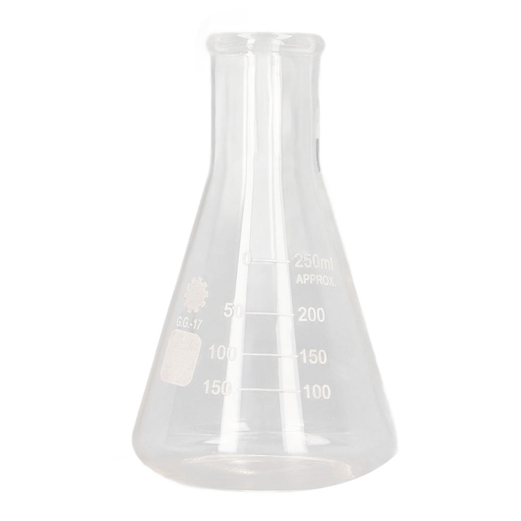 4 BUC Erlenmeyer Balon Sticlă Borosilicată 50ml 100ml 250ml 500ml Chimie Balon Conic pentru Laborator