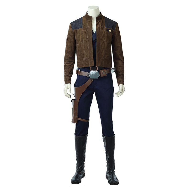 New Movie Solo A Star Wars Story Cosplay Costume Men Han Solo Premium Quality Set