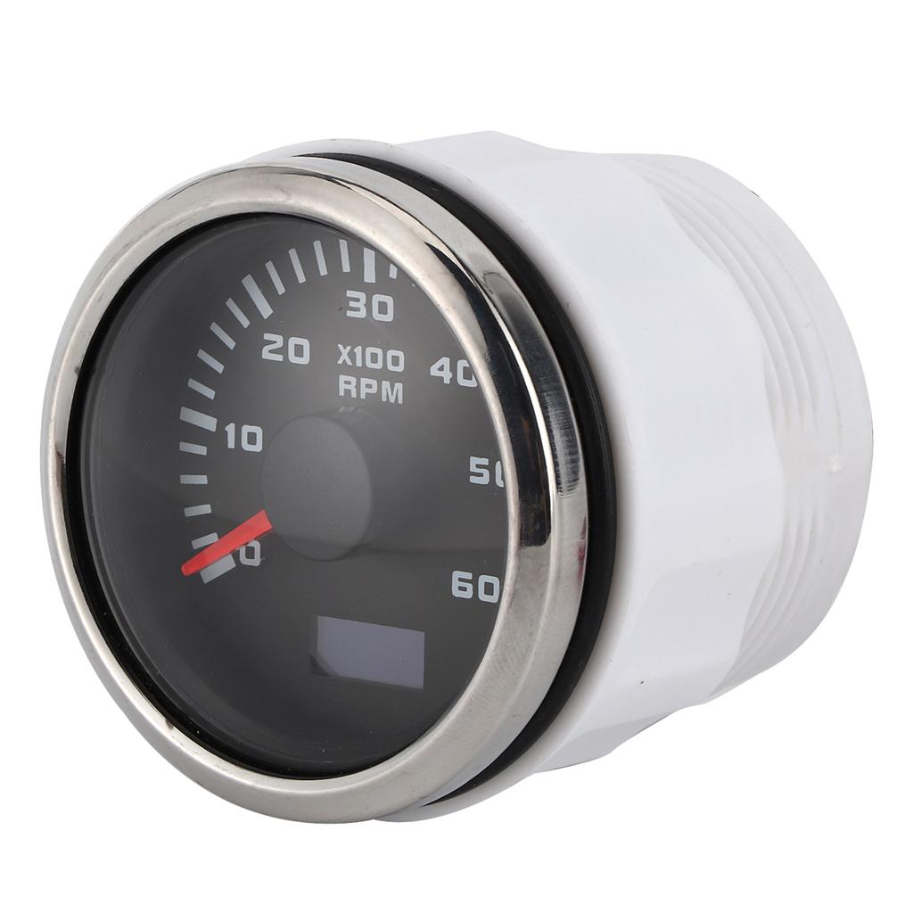 52mm2in 6000RPM Tachometer LCD for Auto Outboard Engine Construction Machinery Motorcycle
