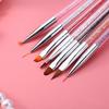 7pcs Nail Art Brush Set Nail Painting UV Gel Polish Extension Carving Liner Flower Drawing Pen