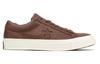 Converse One Star Ox Leather Non slip Lightweight Low top Skateboard Shoes Unisex Brown 157744C