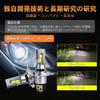 CAMOTO H4 LED Headlight 32 CSP Easy Compatible with 12V Set of Vehicle Inspection 50W LED Bulbs with Long Life for Cars and L1 Series Bulbs, Hi/Lo,