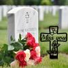 Kreuz Gedenktafel Pfahl Friedhofsdekoration Friedhofstafel Einsatz Gedenken Familie Außenbereich Terrasse Friedhofsdekoration