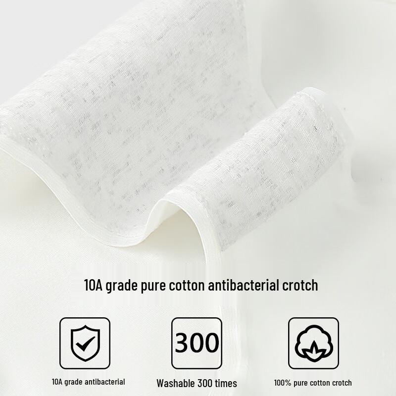 Langsha Women's Pure Cotton Antibacterial Briefs (5-Pack)