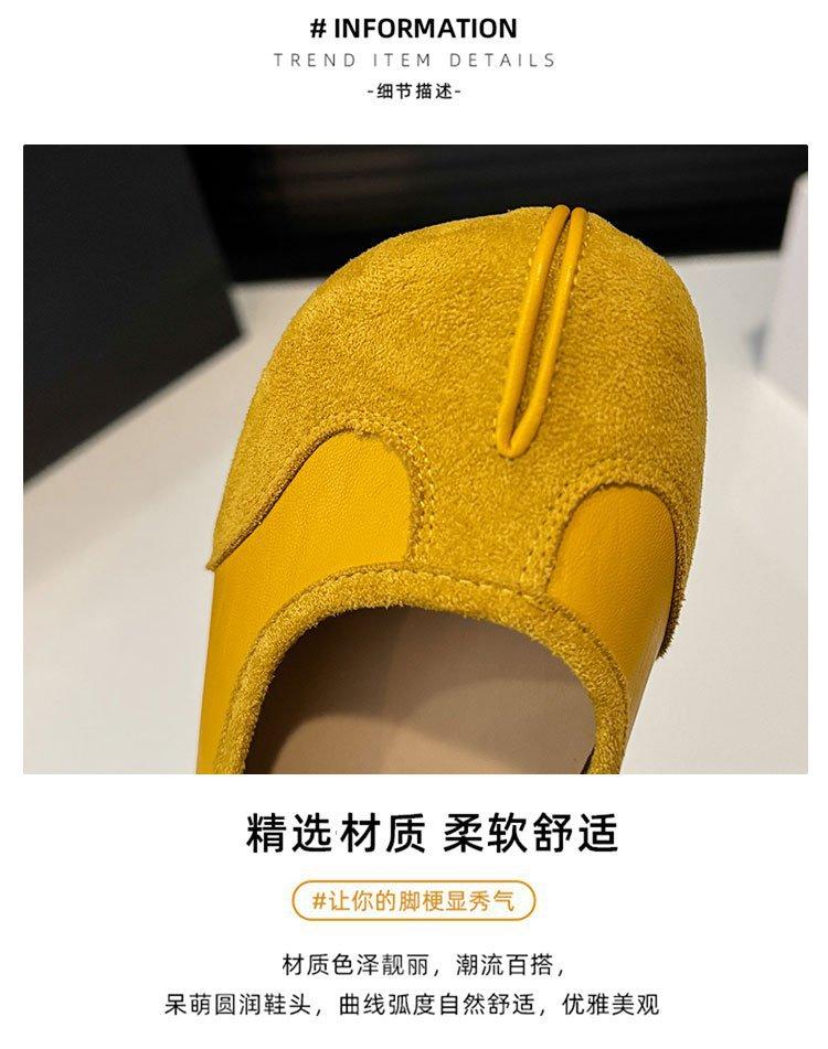 Fashion Fashion Tabi Ninja Shoes Women Flats Ballet Split Toe Ballerinas Ladies Round Heeled Loafers Tacones Female Moccasin Brand Mujer