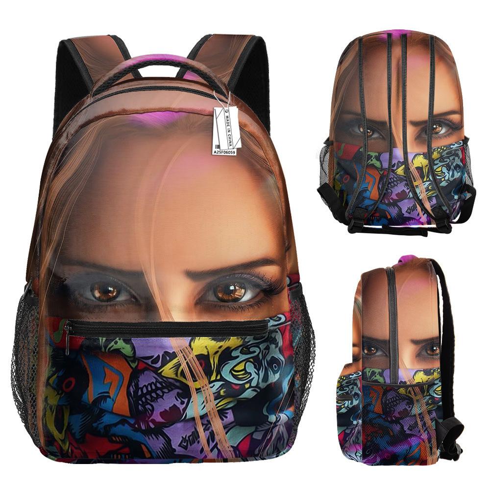 Harajuku Kpop Youthful Novelty School Bags Unisex Free Fire Travel Bags 3D Print Oxford Waterproof Notebook Shoulder Backpacks