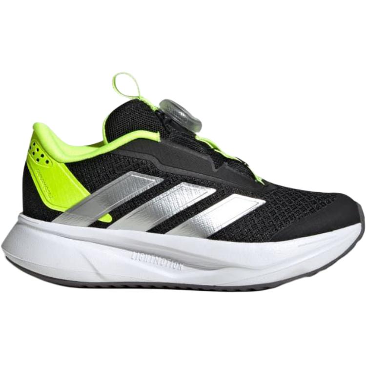 Adidas Duramo SL BOA K Black Lucid Lemon Kids Sneakers Core-Black Silver-Metallic JI1694