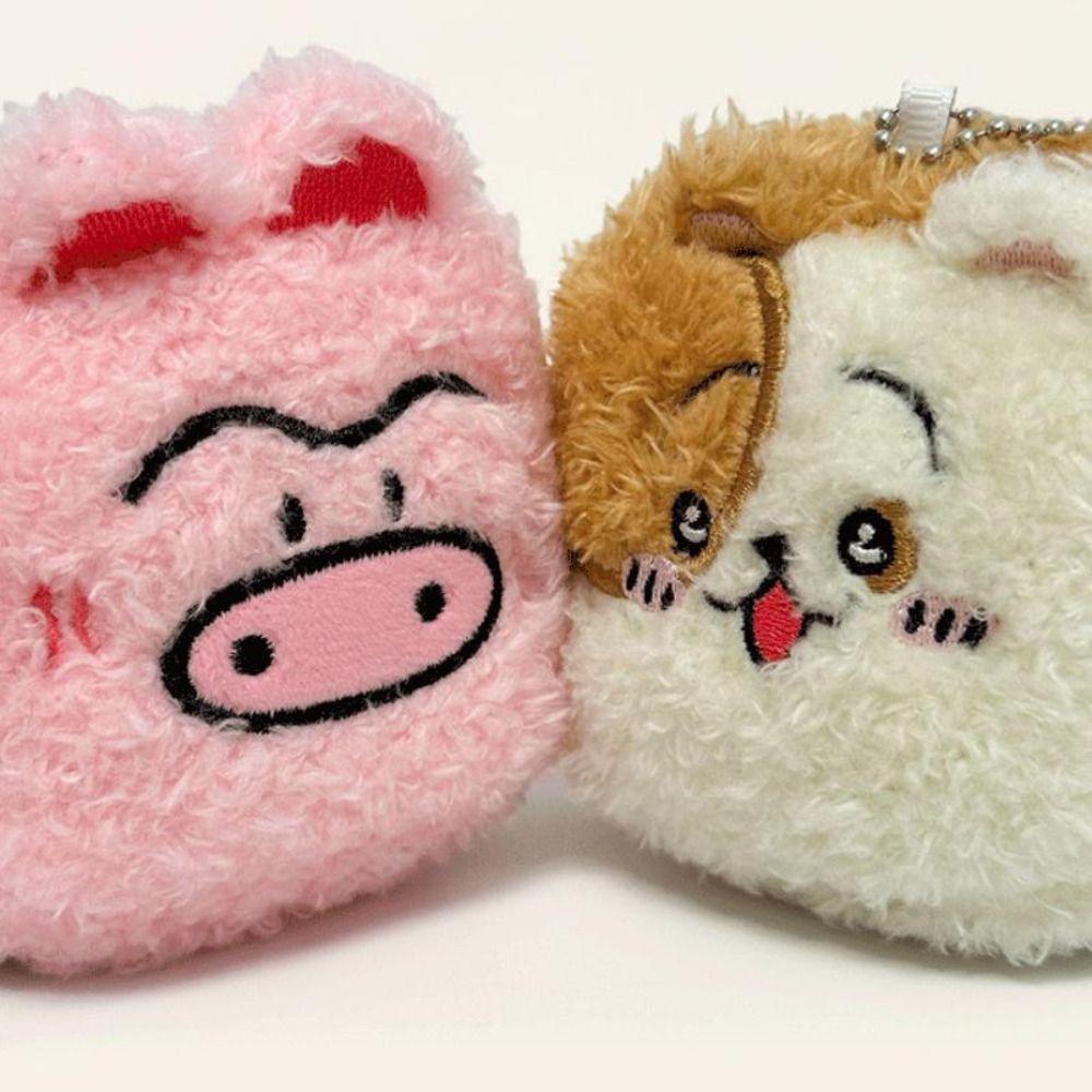 Bag Charm Plush Dog Keychain School Bags Plush Pendant Plush Little Pig Pendant  Small Pendant