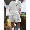 2026 New Men's Sportswear Short Sleeved T-shirt and Sports Shorts Summer Casual Jogging Pants Set Men's Two-piece Set