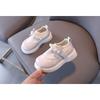 Little Girls Fashion Princess Pearl Leather Casual Low Top Flat Shoes