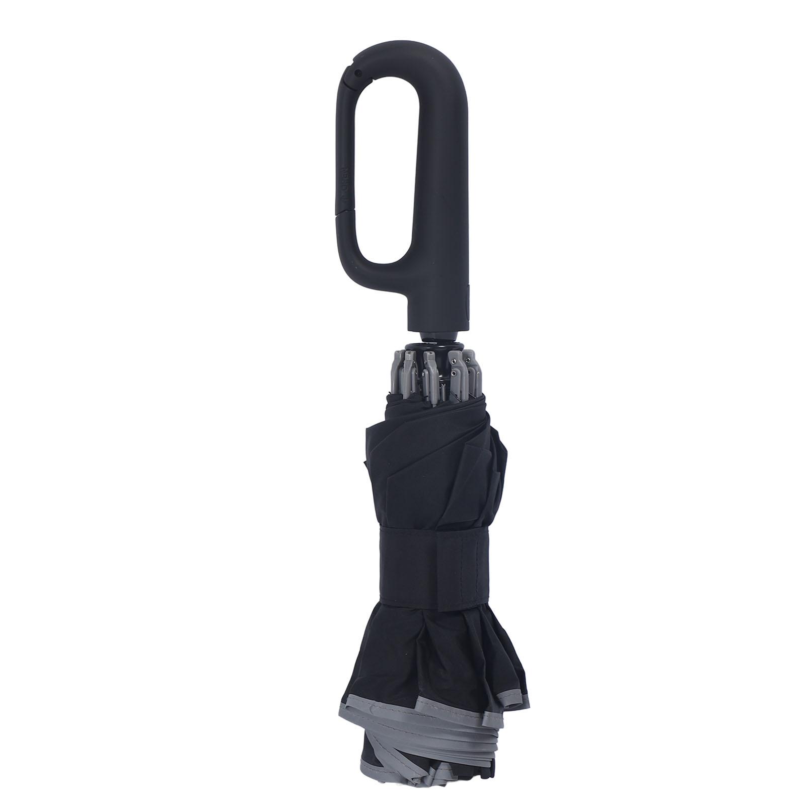 

Складной зонт с ручкой-пряжкой, автоматический, с функцией закрытия и открытия, защита от дождя и солнца, компактный зонт двойного назначения