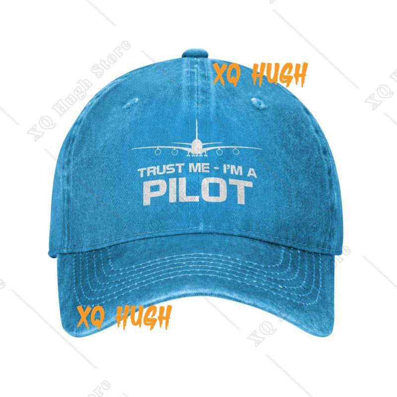 Custom Unisex Cotton Trust Me IM A Pilot Baseball Cap Adult Aeroplane Aviation Adjustable Dad Hat Sun Protection Snapback Hats