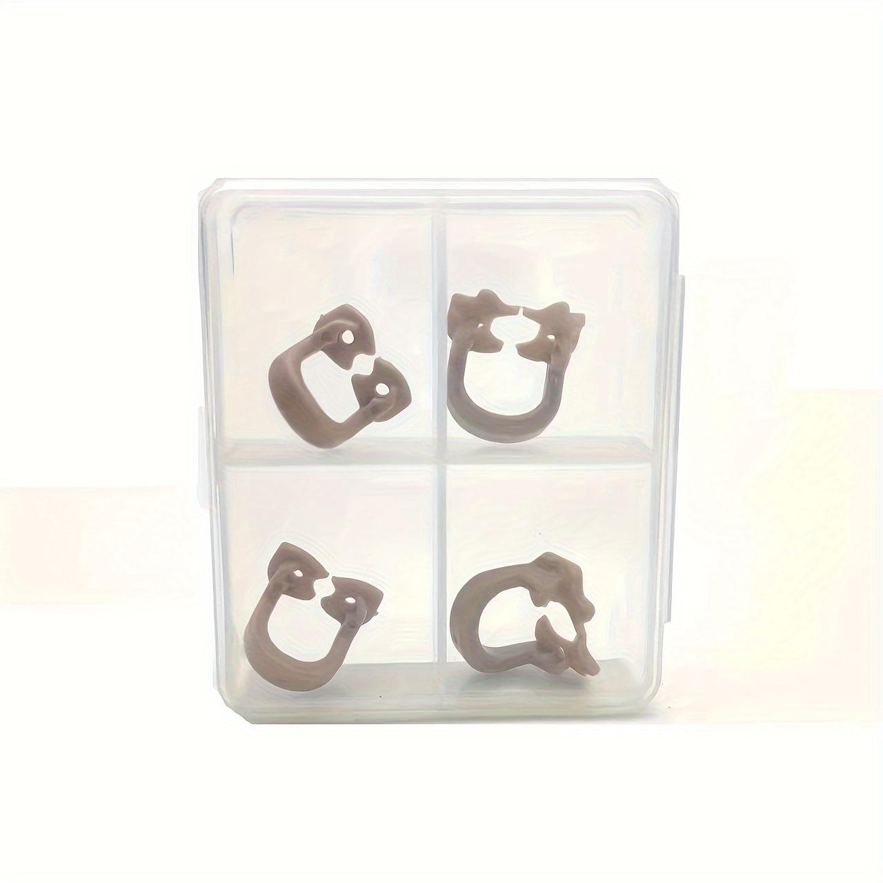 

[4pcs Autoclavable Dental Clips] 4pcs Autoclavable Dental Dam Clips | Resin Barrier Clamps for Molar Teeth, Durable Plastic Design, Heat Sterilizable