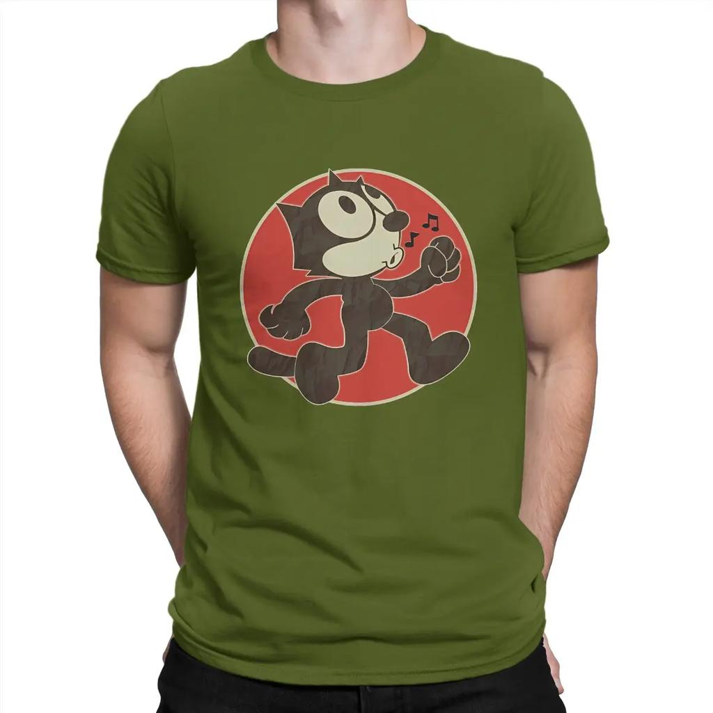 Cute T Shirt F-Felix The Cat Cartoon Cotton Clothing Casual Short Sleeve Crewneck Tee Shirt Unique T-Shirt Unisex