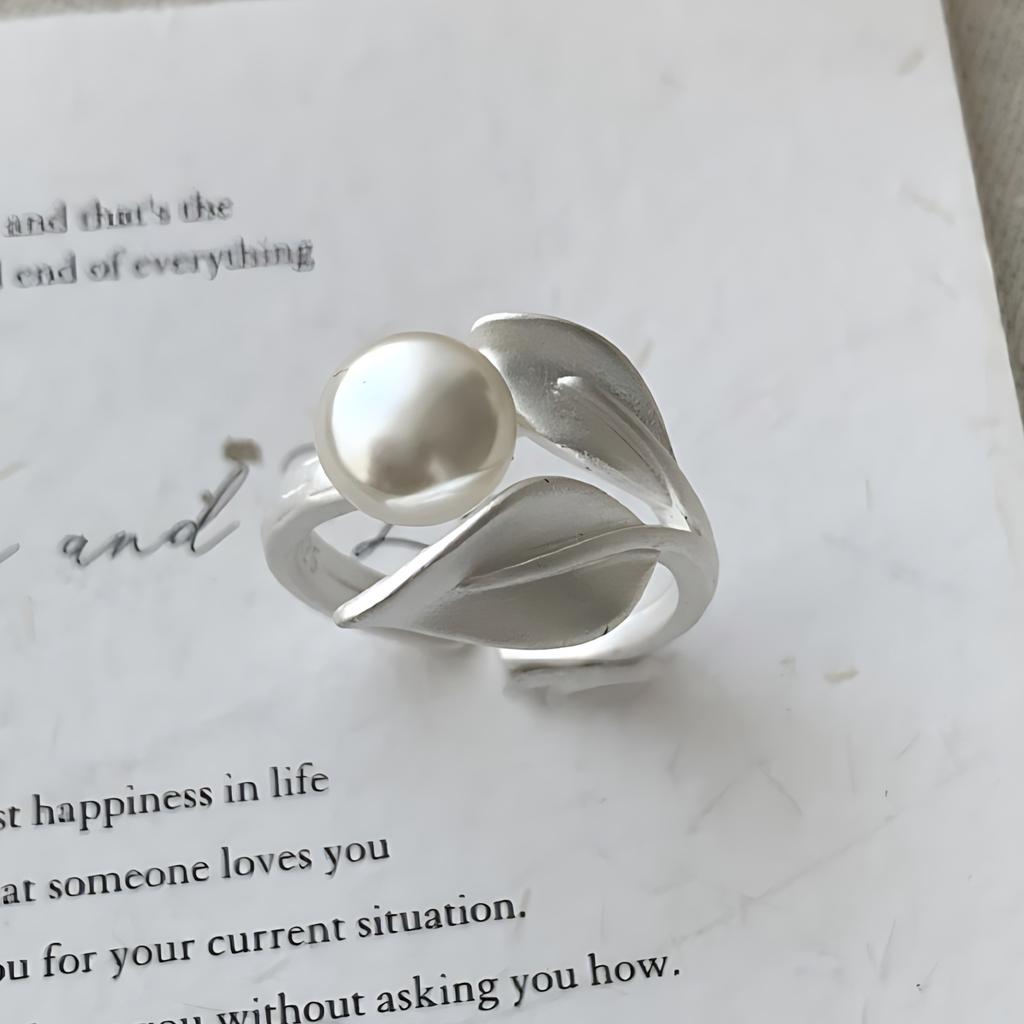 Sam Panda 925 Rings for Women Simple Geometric Handmade Irregular Retro Ring Gold Zircon Allergy For Birthday Gift