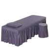 Square Head Quilted Thicken Beauty Salon Lash Massage Table Bed Skirt Mattress Cover SPA Treatment with Face Breath Hole Sheet
