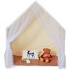 Kids Play Tent Kids Tent for 1-5 Years Old Yurt Toddler Tent with Mat Lamp