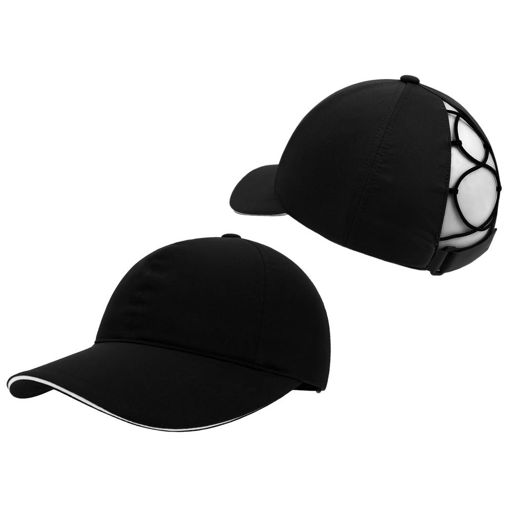 Children's Hat Quick-drying Anti-splashing Sunscreen Cap Outdoor Running Shading Sporting Brim Ponytail Solid Color Baseball Cap