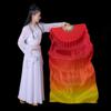 120/150/180cm Gradient Color Dancer Fan Right&Left Hands Rayon Silk Fans
