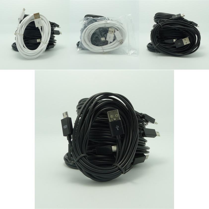 Premium 3m Usb A Male To Micro Usb 2.0 Data Sync Charger Cable In Durable Nylon Design