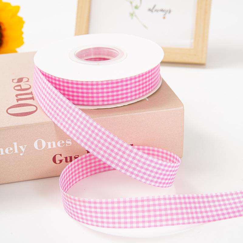 2cm Plaid Satin Ribbon for Baking, Packaging, Fresh Flowers, Bouquets, Cake Boxes, and Crafts - Camouflage Design.