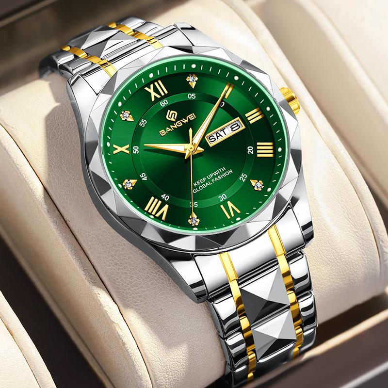 New Women's Bracelet Watch Fashion Elegant Date Quartz Wristwatch Woman Waterproof Luminous Diamond Watches for Women