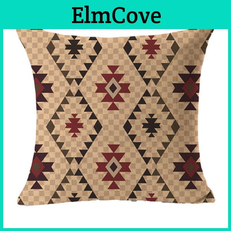 Luxurious Resistant Scatter Waist Throw Pillow Case With Timeless Geometric Design