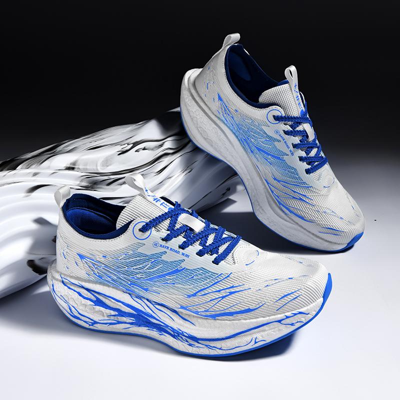 Carbon Board Running Shoes Men Training Speciality Marathon Sports Breathable Light Women'S Comfortable Nonskid Leisure Sneakers