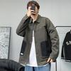 Jackets, Men's Jackets, Spring and Autumn Lapels, Casual Fleece, Trendy, Versatile, Korean Cargo Jackets, Men's Fashion Men's Clothing