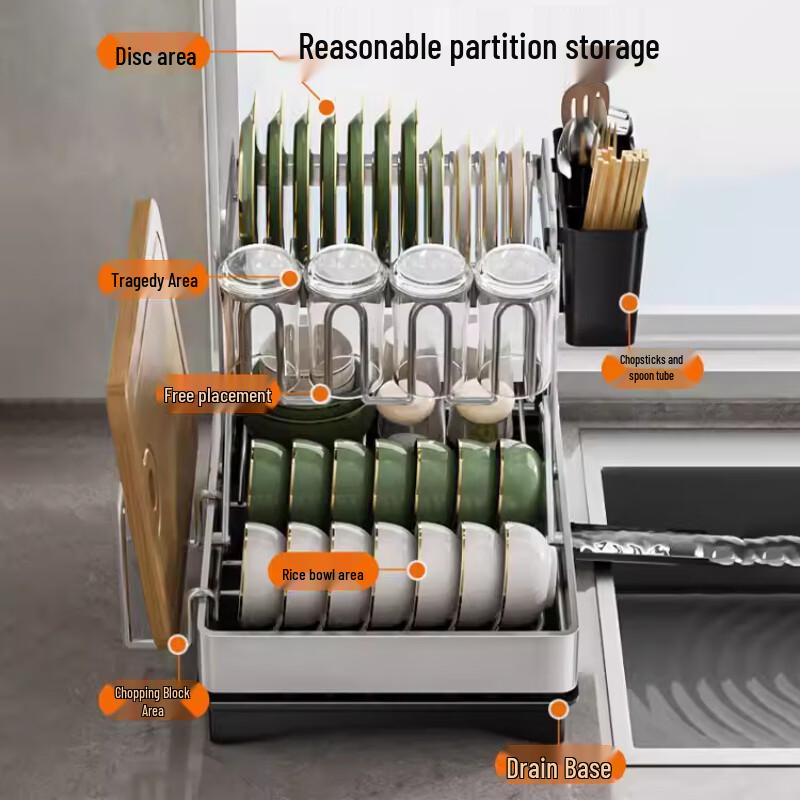 Beifu Stainless Steel Kitchen Dish Drying Rack
