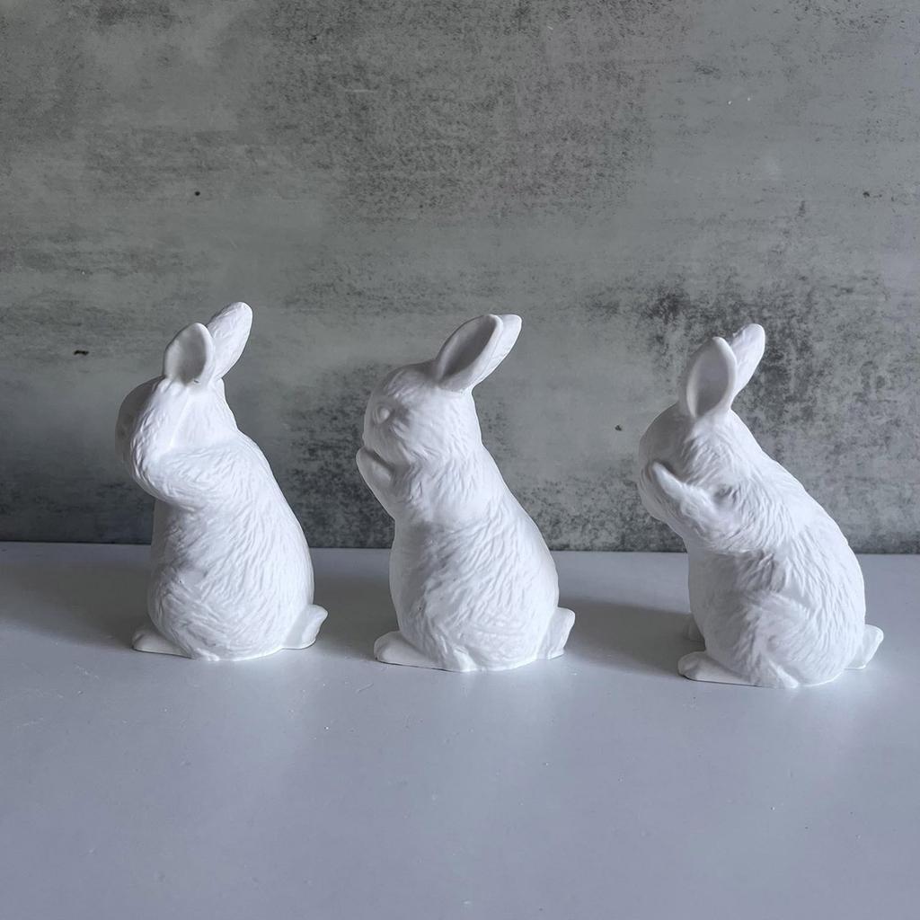 Easter Rabbit Design Silicone Mold Functional Silicone Ornament Mold For Making Easter Rabbit Crafts And Keepsakes