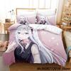 Yoisaki Kanade Bedding Set Cartoon Anime Three-Piece Set Adult Kid Bedroom Three-Piece Suit Kawaii Girl Colcha De Verano Ca