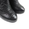 Great CHANEL Ankle boots black leather Women 36 G26164 Used