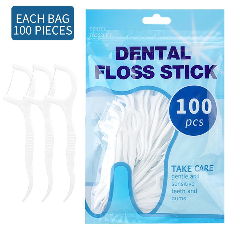 

Зубочистки - 50 шт. в упаковке, полимер, гладкий пластик 100 bags синий