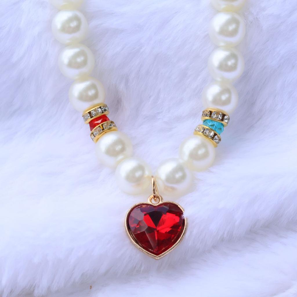 New Hot Selling Pet Pearl Necklace Devon Cat Color Vintage Fashion Pearl Collar Dog Pendant Accessories