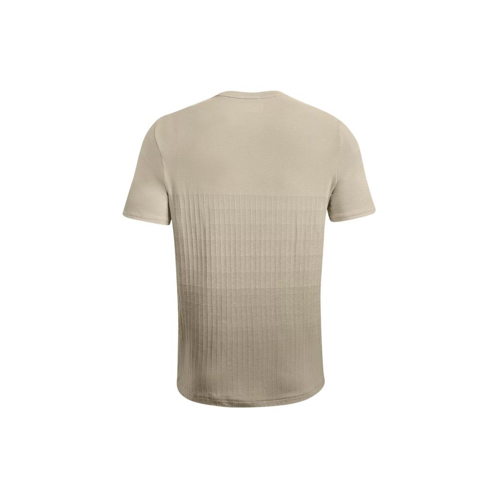 Under Armour Solid Color Crew Neck Pullover T-Shirt Men tops Lime-White 1370442-279