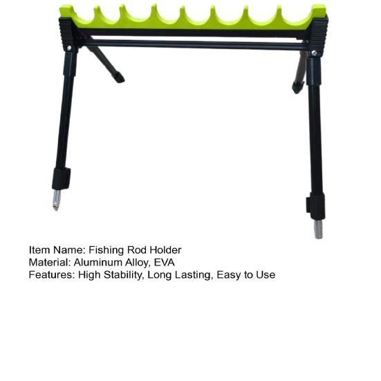 Telescopic Fishing Rod Holder Durable Construction High Stability Strong Load-bearing Non-Slip Fishing Pole Organizer