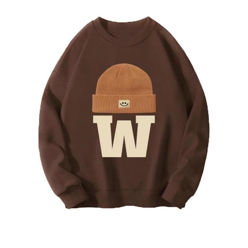 2025 Autumn/Winter Plus Velvet Thick Hoodie: Unisex Fox Cotton, Round Neck, Casual Korean Style