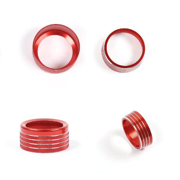 Voodonala for Dodge RAM Aluminum Headlight Headlamp & Gear Shift Shifter Shift Lever Selector Knob Switch Adjustment Knob Cover for 2018-2026 Dodge