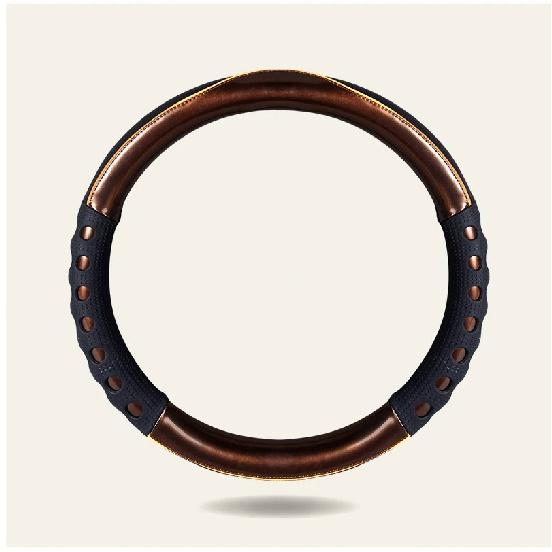 

DERMAY автомобильный чехол на руль, водостойкая кожа, мягкая резина, детский защитный чехол на руль, четырехсезонные универсальные автоаксессуары золотой