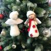Christmas Tree Hanging Pendant Plush Angel Doll Ornaments for Christmas Party New Year Wedding Decoration Lovely Xmas Gifts
