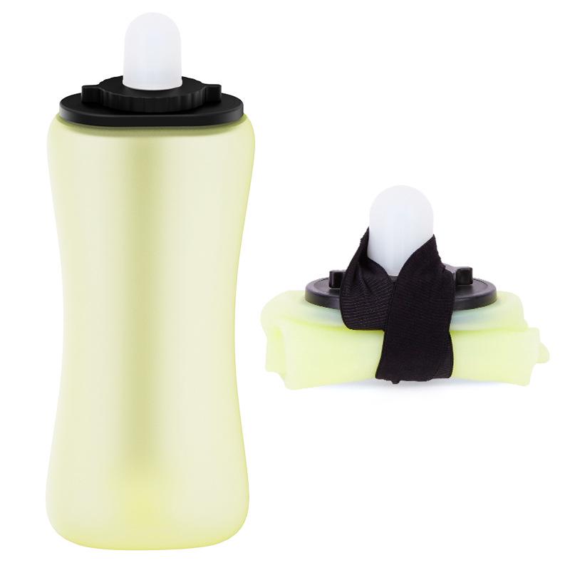 Foldable Silicone Running Water Bottle - Lightweight & Portable Hydration Gear for Marathon Runners