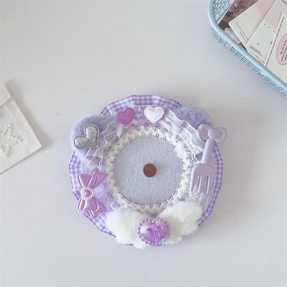 Bowknot Magnetic Badge Holder Magnetic Ita Bag Decoration Badge Display Holder Lolita Accessory