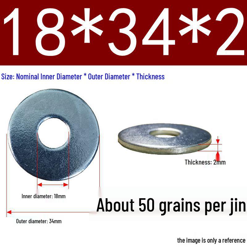 Galvanized Oversized Metal Washers M3-M60