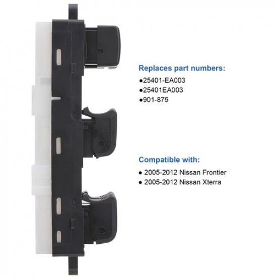 Power Window Switch Control Button 25401ZP40B for 05-12 Nissan Sentra/Pathfinder