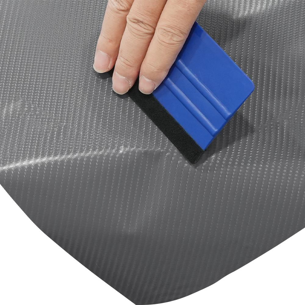4D Carbon Fiber Grey Car Wrap Film Car Sticker Color Change Vinyl Film Bubble Free Decoration Decal Auto Motorcycle Accessories