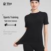 XB Women's Quick-Dry Compression Running Shirt - Short-Sleeve, Tight Fit, Summer Fitness Top