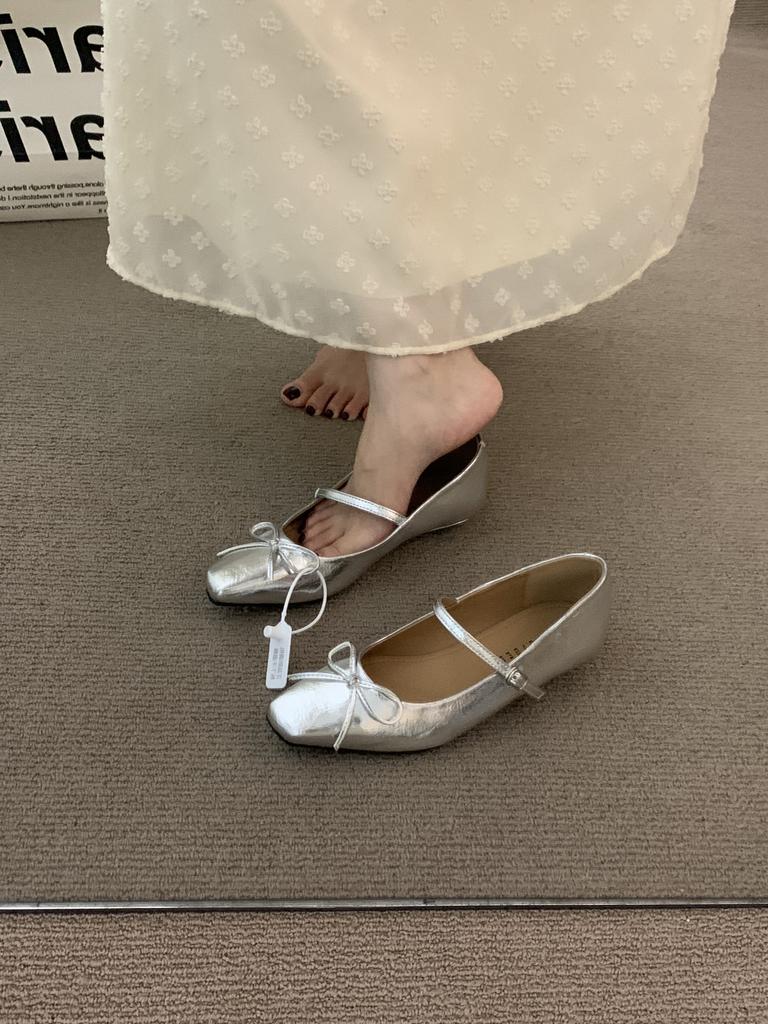 Niche slope heel black French Mary Jane single shoes women's shoes 2025 new spring and autumn evening breeze commuter grandma shoes